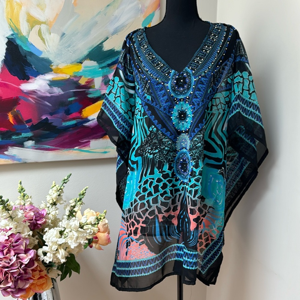 Coverup one size fits all.Get ready to look your best at the beach.